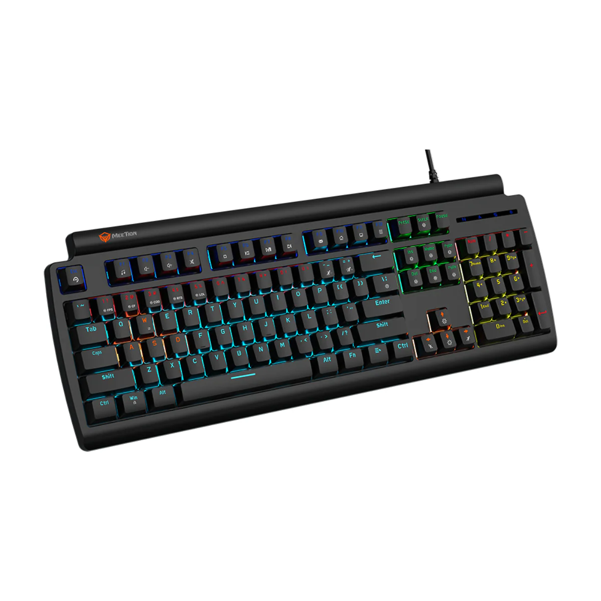 Meetion MT-MK600RD Red Switch Mechanical Keyboard Rainbow Backlight - Image 4