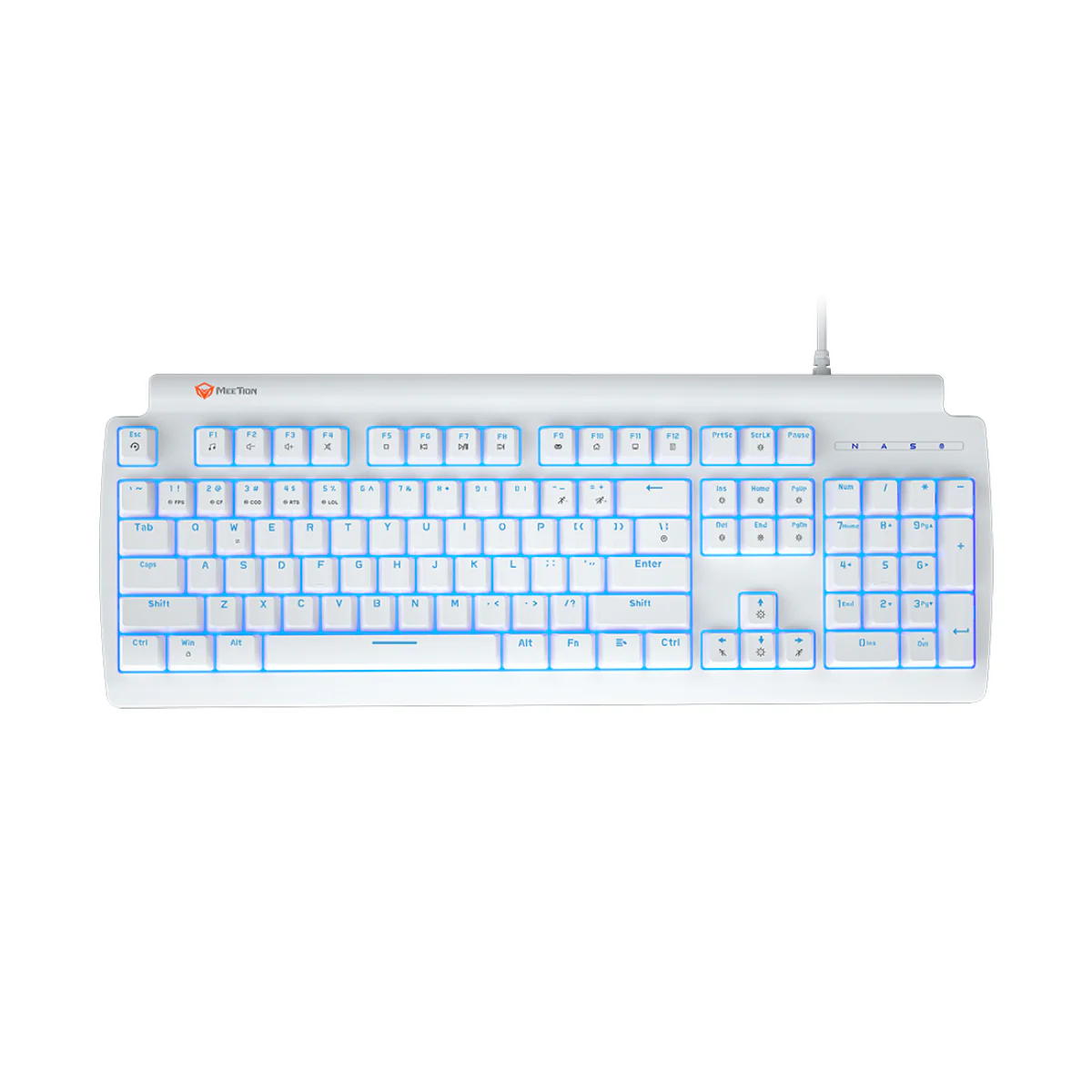 Meetion MT-MK600RD Red Switch Mechanical Keyboard Rainbow Backlight - Image 8