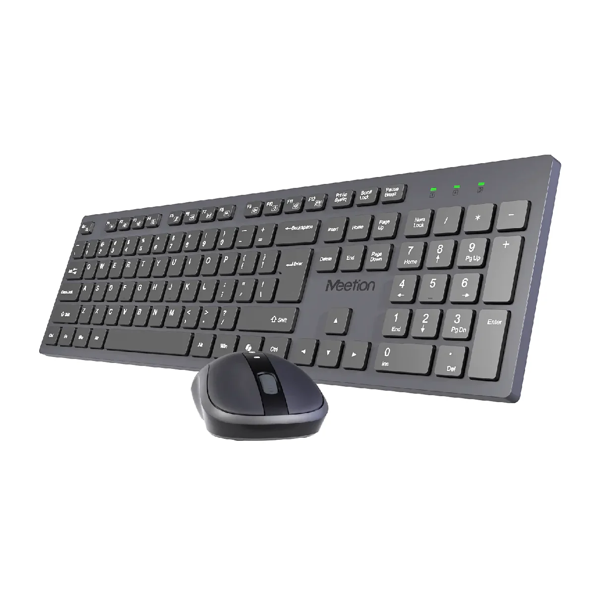 Meetion CW216 Silent Wireless Keyboard Mouse Combo - Black - Image 6