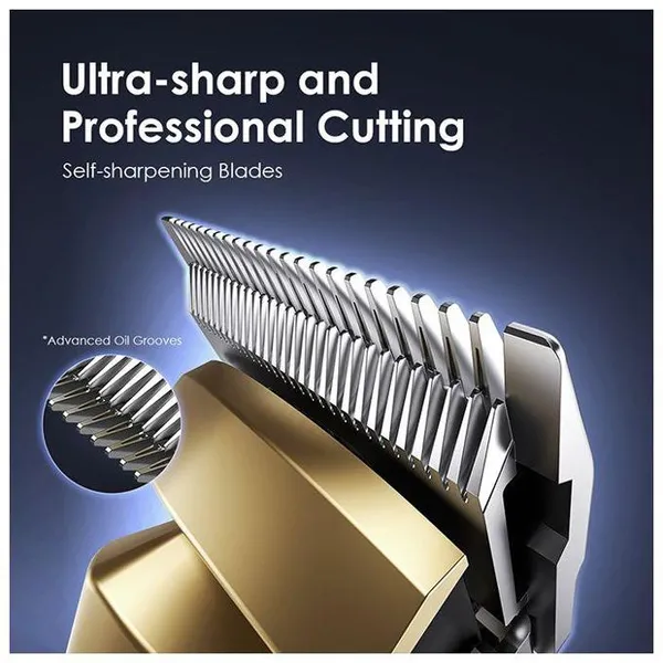 Oraimo Smart Clipper 2 Prestige Digital Rechargeable Hair Clipper - Black/Gold - Image 4