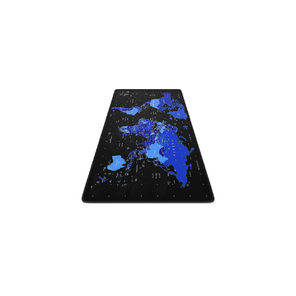 World Map Gaming Mouse Pad Anti Slip Base Easy to Clean Locking Edge - Black - Image 2