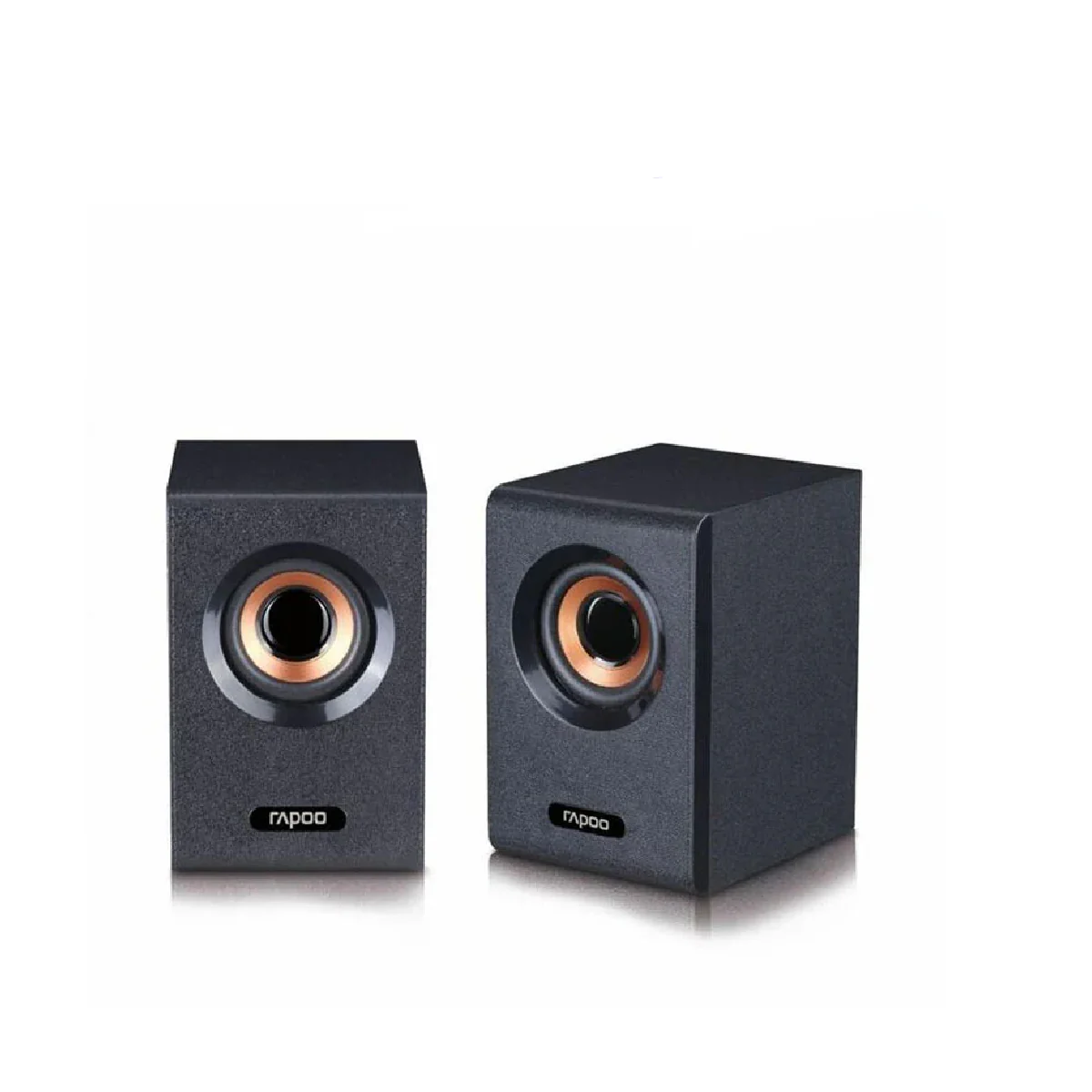 Rapoo A80 2:0 Multimedia Compact Wired Stereo Speaker - Black - Image 2
