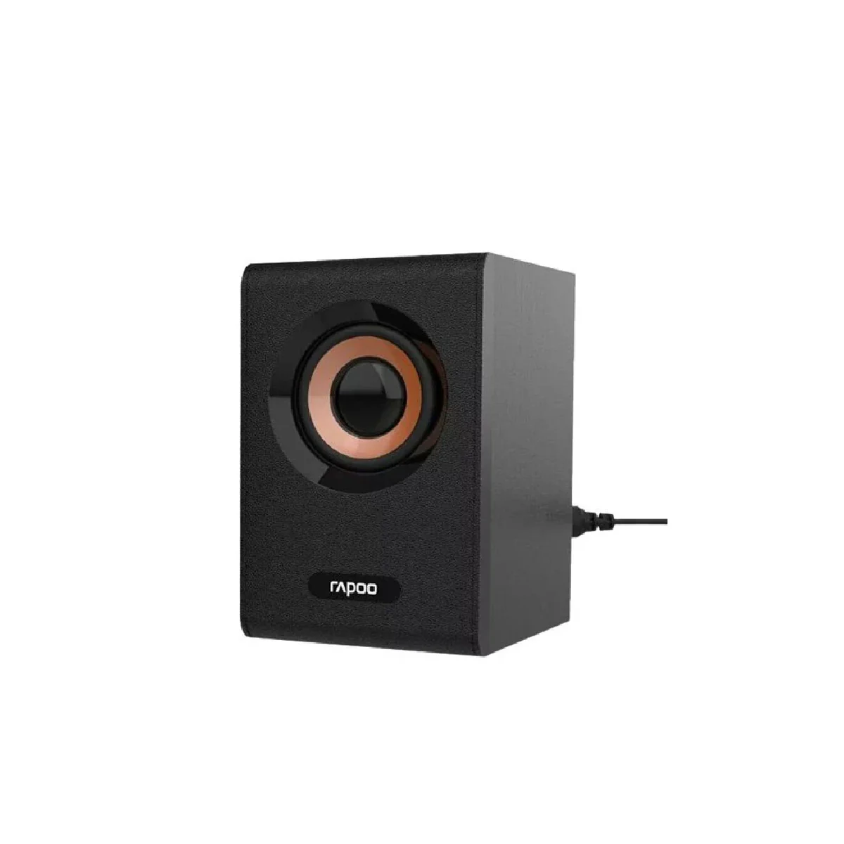 Rapoo A80 2:0 Multimedia Compact Wired Stereo Speaker - Black - Image 3