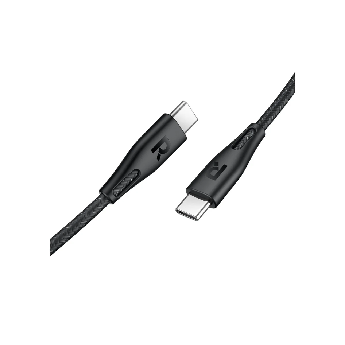 RavPower Cable ,1.2M,60W Nylon Braid USB-C to USB-C - RP-CB1029 - Black - Image 2
