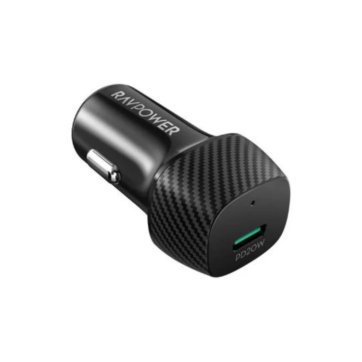 RavPower PD Pioneer 20w USB C Car Charge - Black - Image 2