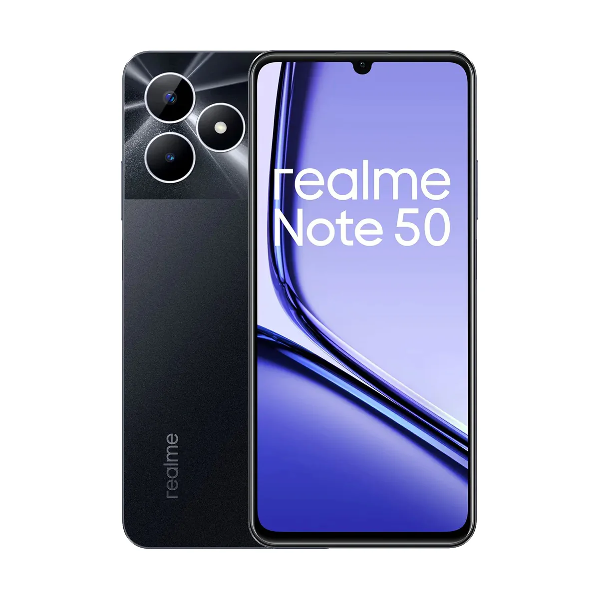 Realme Note 50 64GB 3GB RAM , 5000 mAh 4G, Dual SIM - Midnight Black
