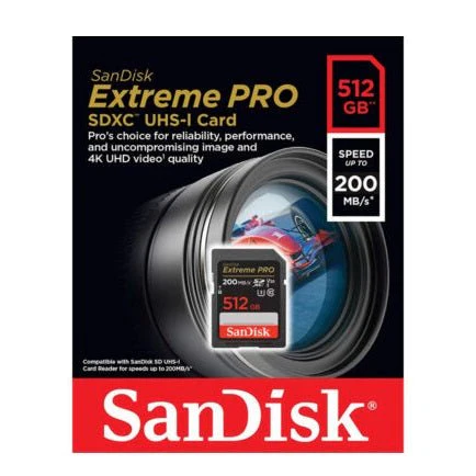 SanDisk 512GB Extreme PRO SDXC UHS-I Card Speed UP TO 200MB/s - C10, U3, V30, 4K UHD, SD Card - Image 4