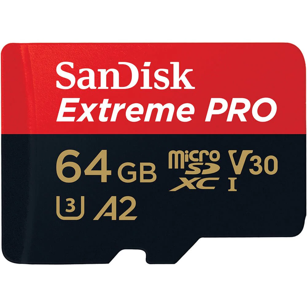 SanDisk 64GB Extreme PRO SDXC UHS-I Card Speed UP TO 200MB/s 4K UHD - Black