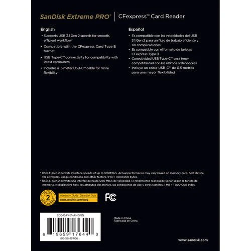SanDisk Extreme Pro® CFexpress® Card Reader - Black - Image 6
