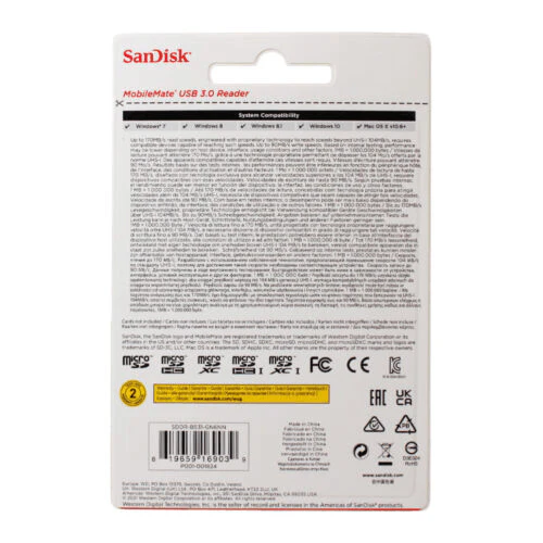 SanDisk MobileMate USB 3.0 Reader - Black - Image 5