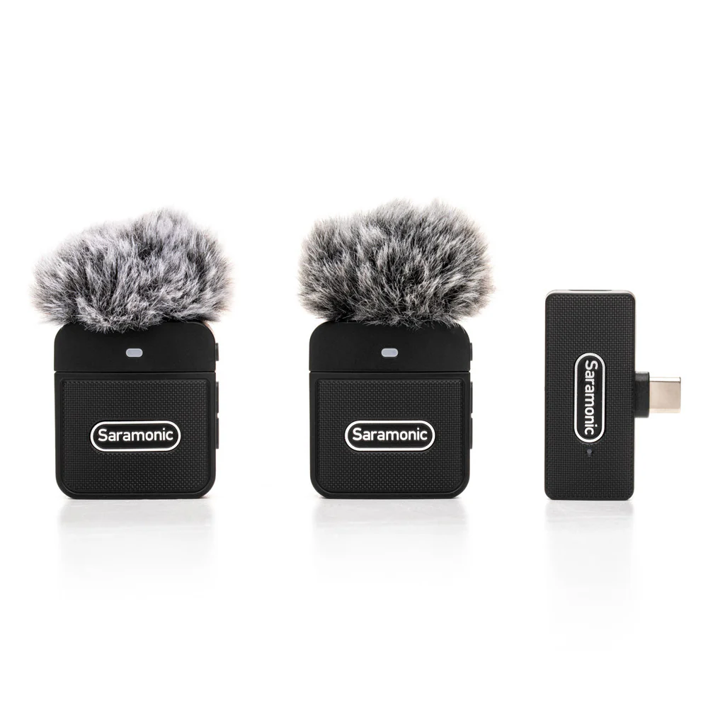 Saramonic Blink 100 B6 2-Person Clip-On Wireless Mic For iPhone 15 Android Devices, iPads & Computers - Black - Image 2