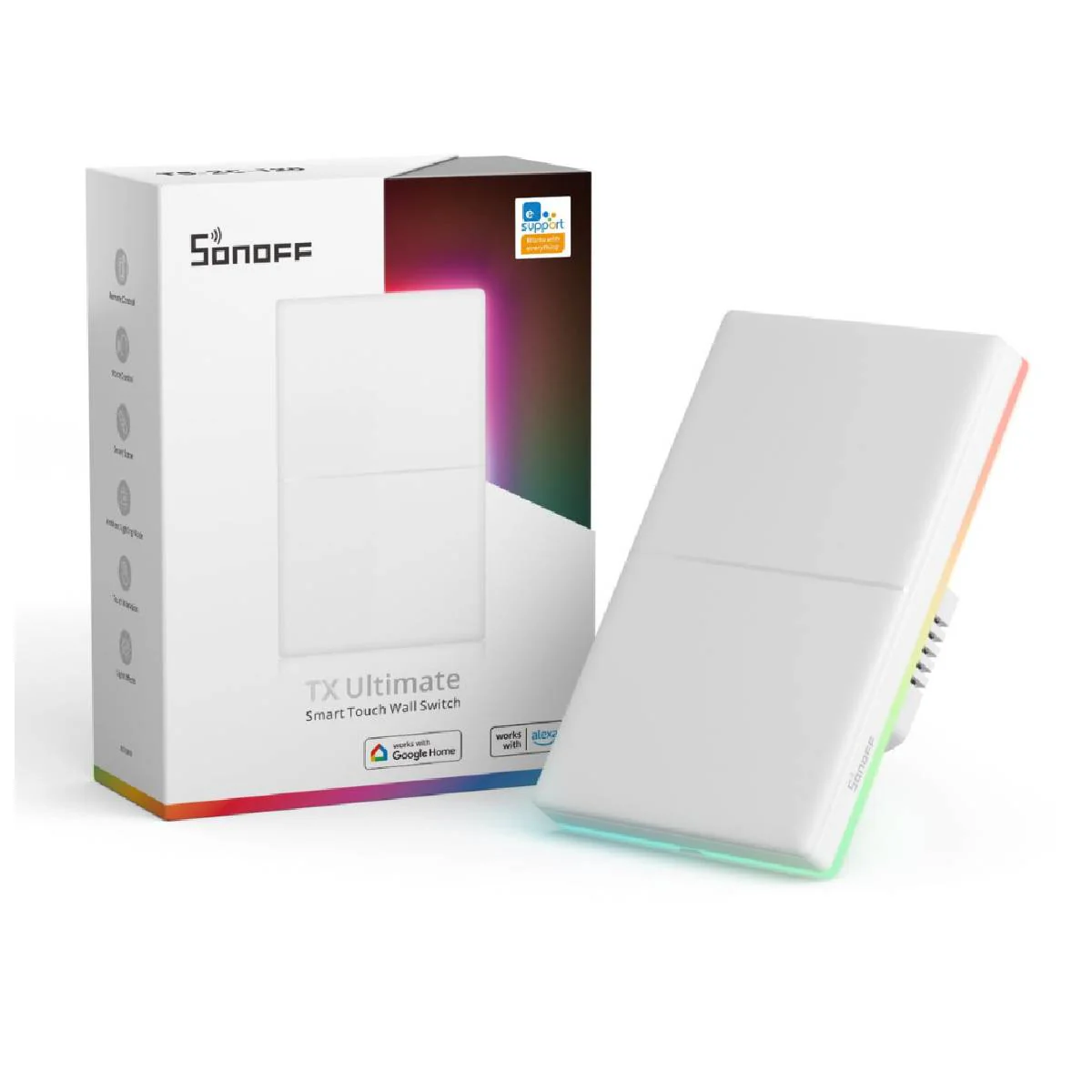 SONOFF TX Ultimate Smart Touch Wall Switch Remote Control T5-2C-120 -White - Image 2