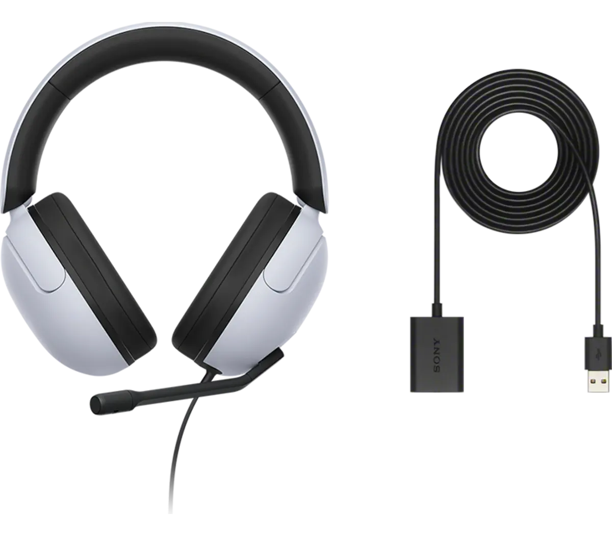 Sony MDR-G300, Inzone H3 Wired Gaming Headset With Boom Microphone - White - Image 5