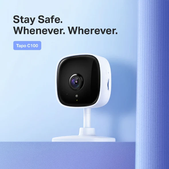 Tapo C100 Home Security Wi-Fi Camera 1080p - White - Image 3