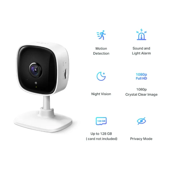 Tapo C100 Home Security Wi-Fi Camera 1080p - White - Image 4