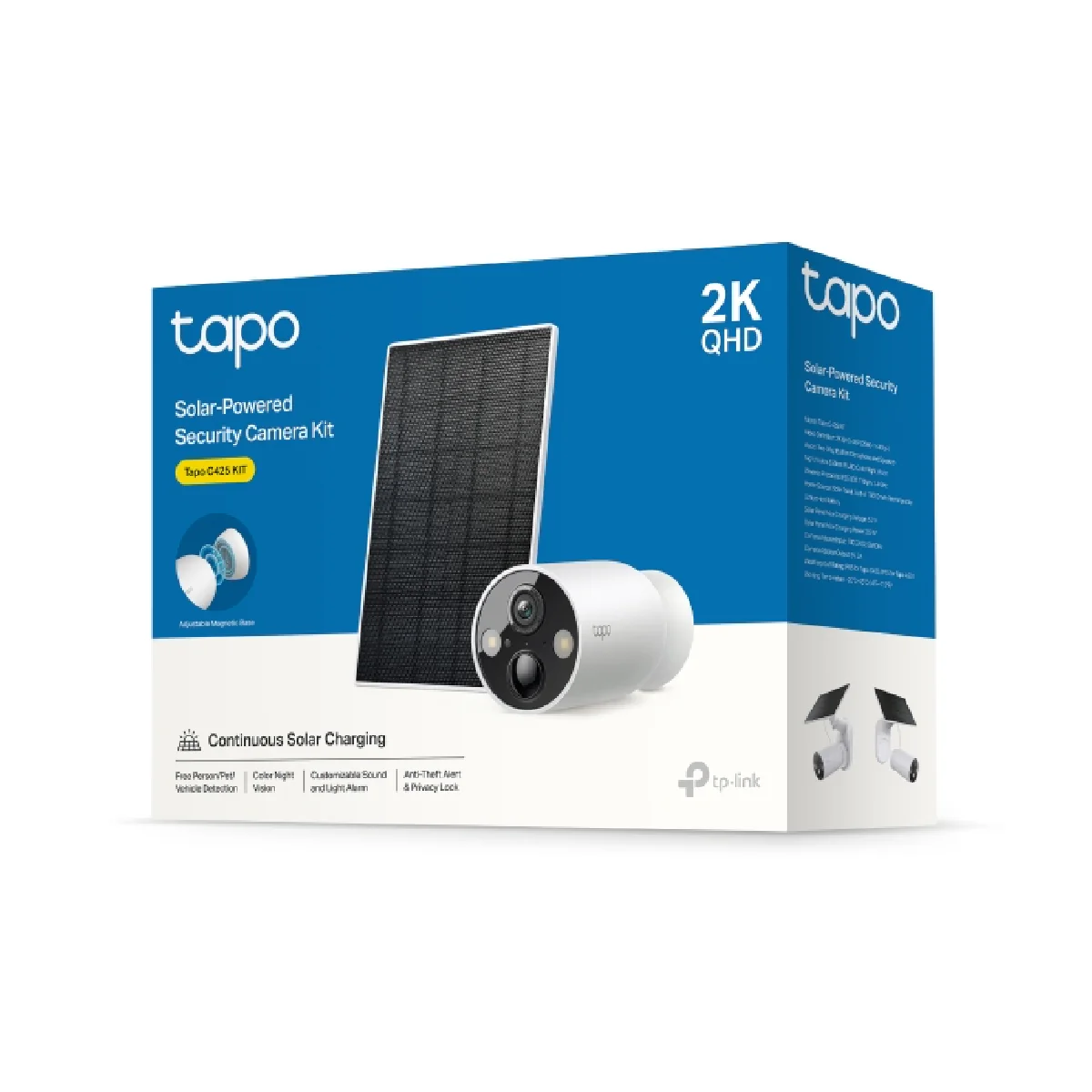 Tapo C425 Kit Solar-Powered Security Camera 2K - White - Image 4