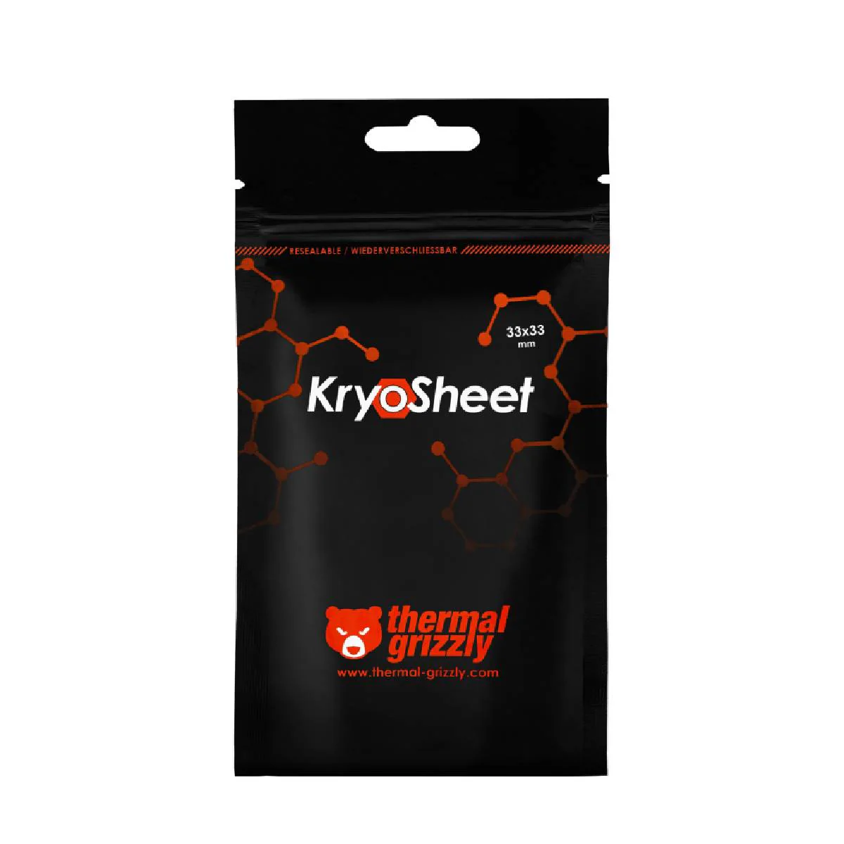 Thermal Grizzly KryoSheet 33 x 33 mm Thermal Pad TG-KS-33-33 - Anthracite - Image 3