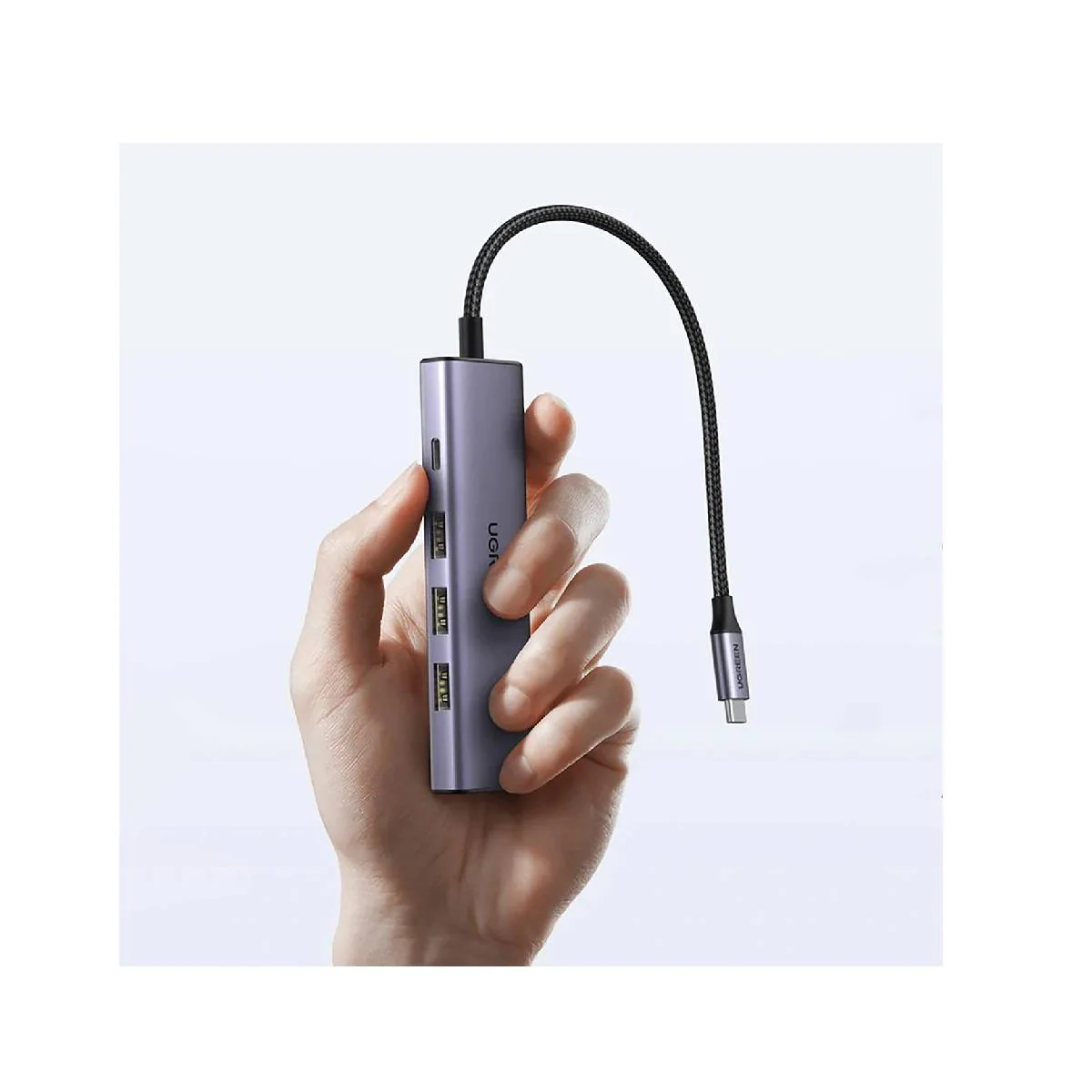 Ugreen CM511  5-in-1 USB-C 4K 30Hz Multifunction Adapter Hub - Gray - Image 2