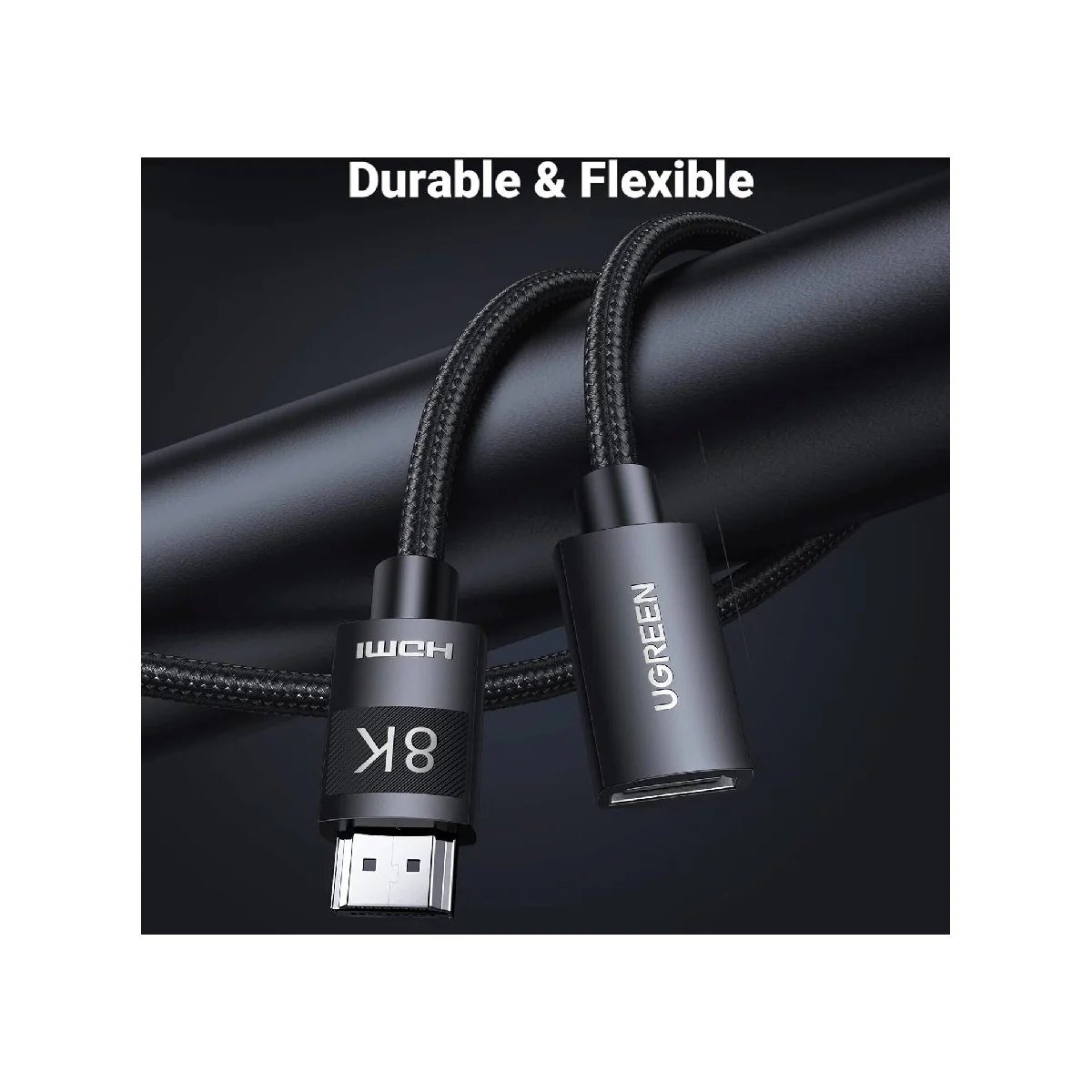 Ugreen 40447, HDMI Extension Cable 1m - Black - Image 3