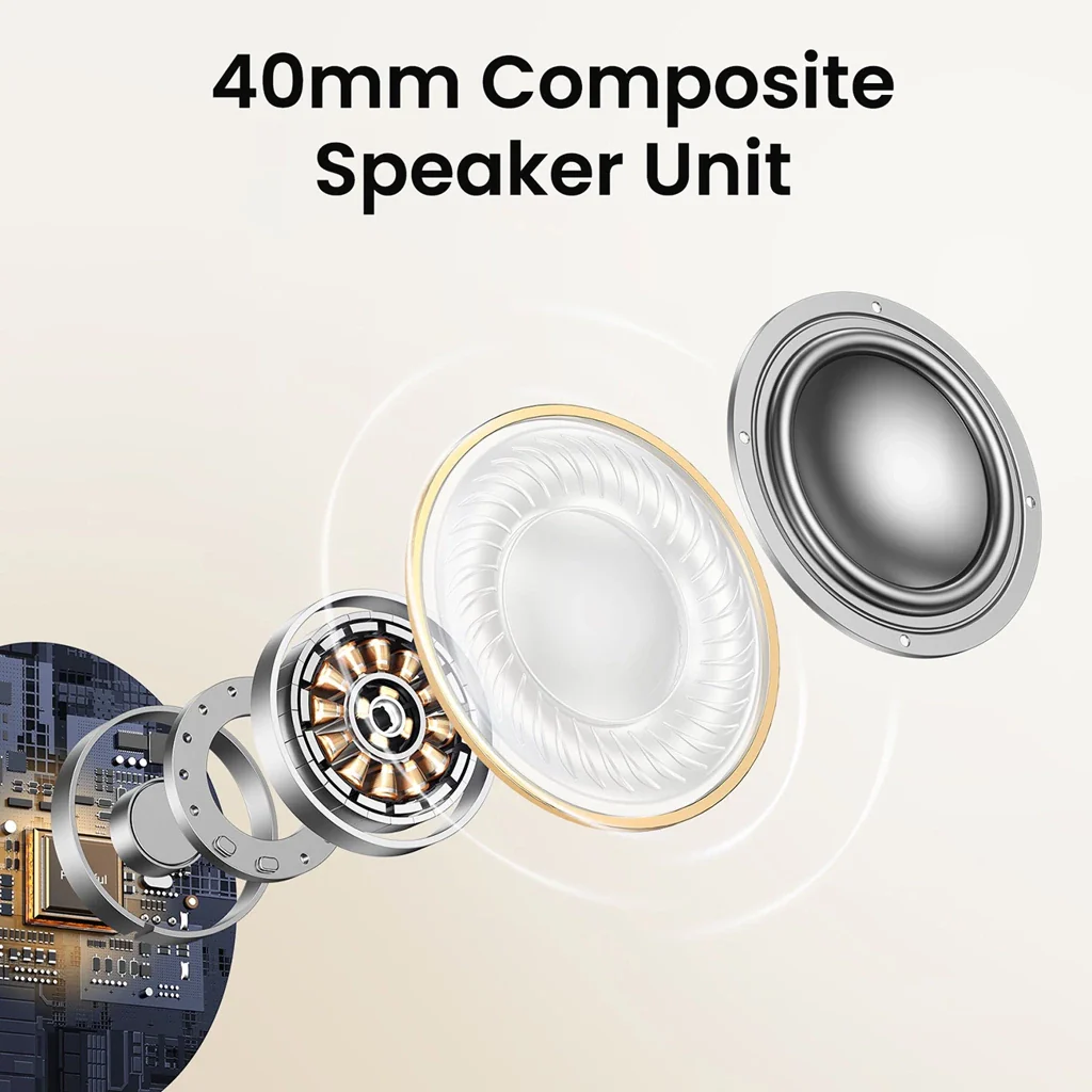 UGREEN HiTune Max5 Headphones wireless in-ear with hybrid ANC noise cancellation - White - Image 6