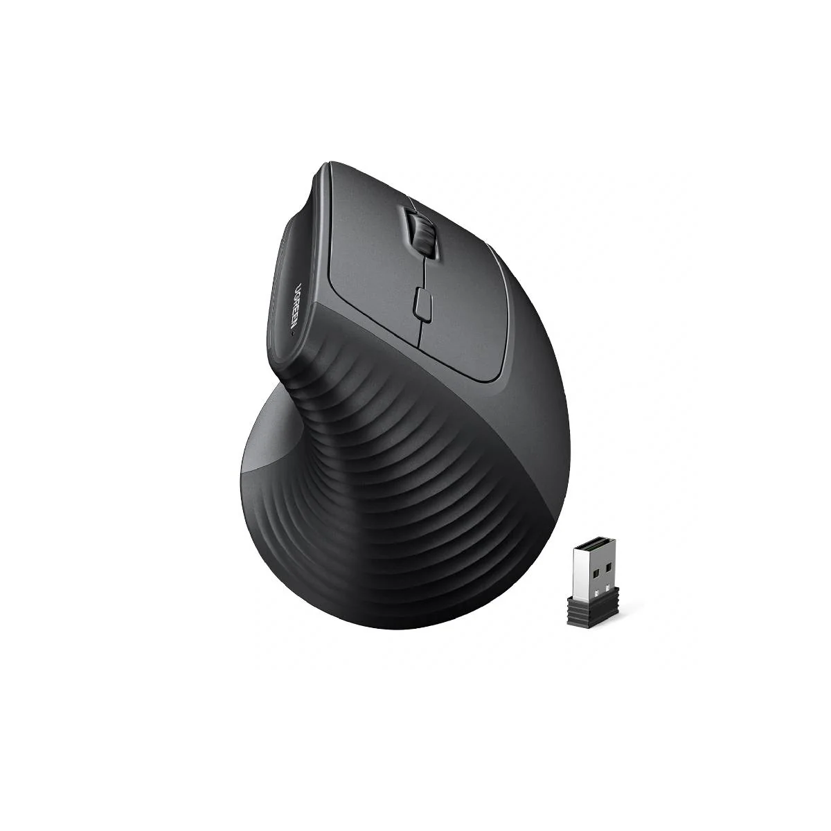 Ugreen M571P Bluetooth & Wireless Vertical Mouse –Black