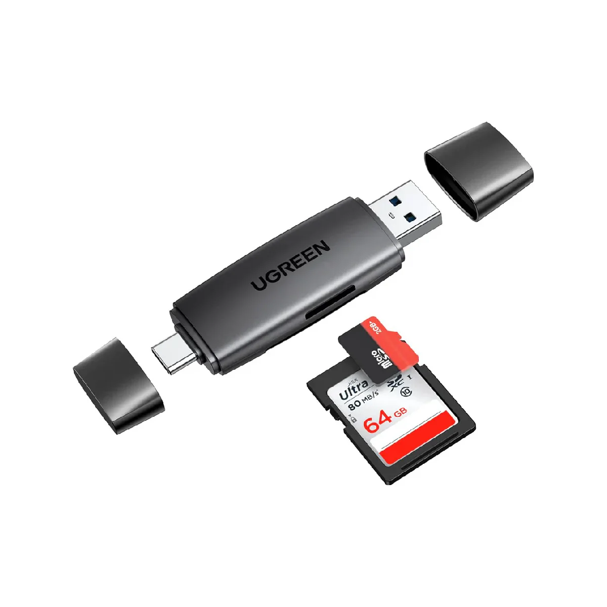 Ugreen Multifunction Card Reader - Black - Image 2