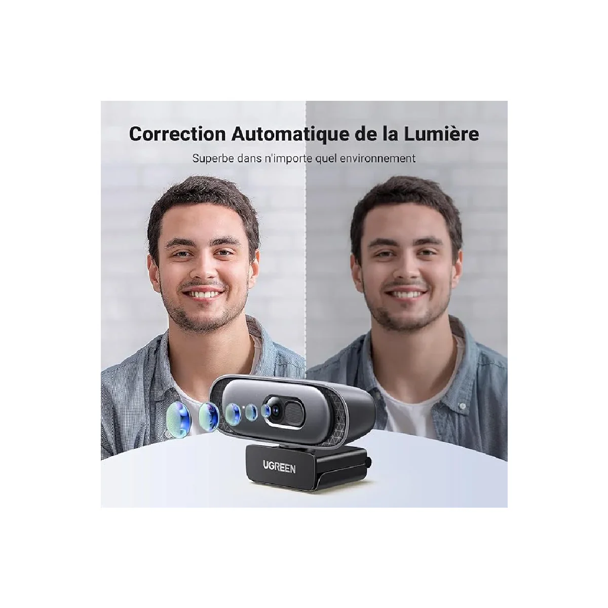 Ugreen CM778, USB HD Webcam - Black - Image 3