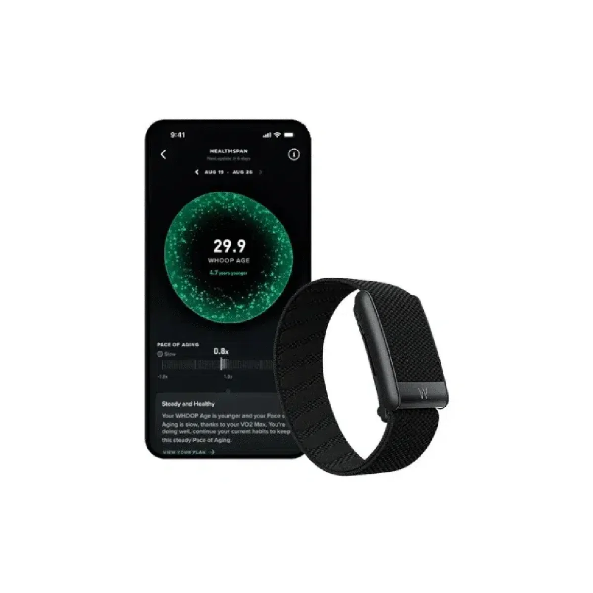 WHOOP 5.0 Peak Health and Fitness Tracker 12 Month Free Subscription - Black - Image 3