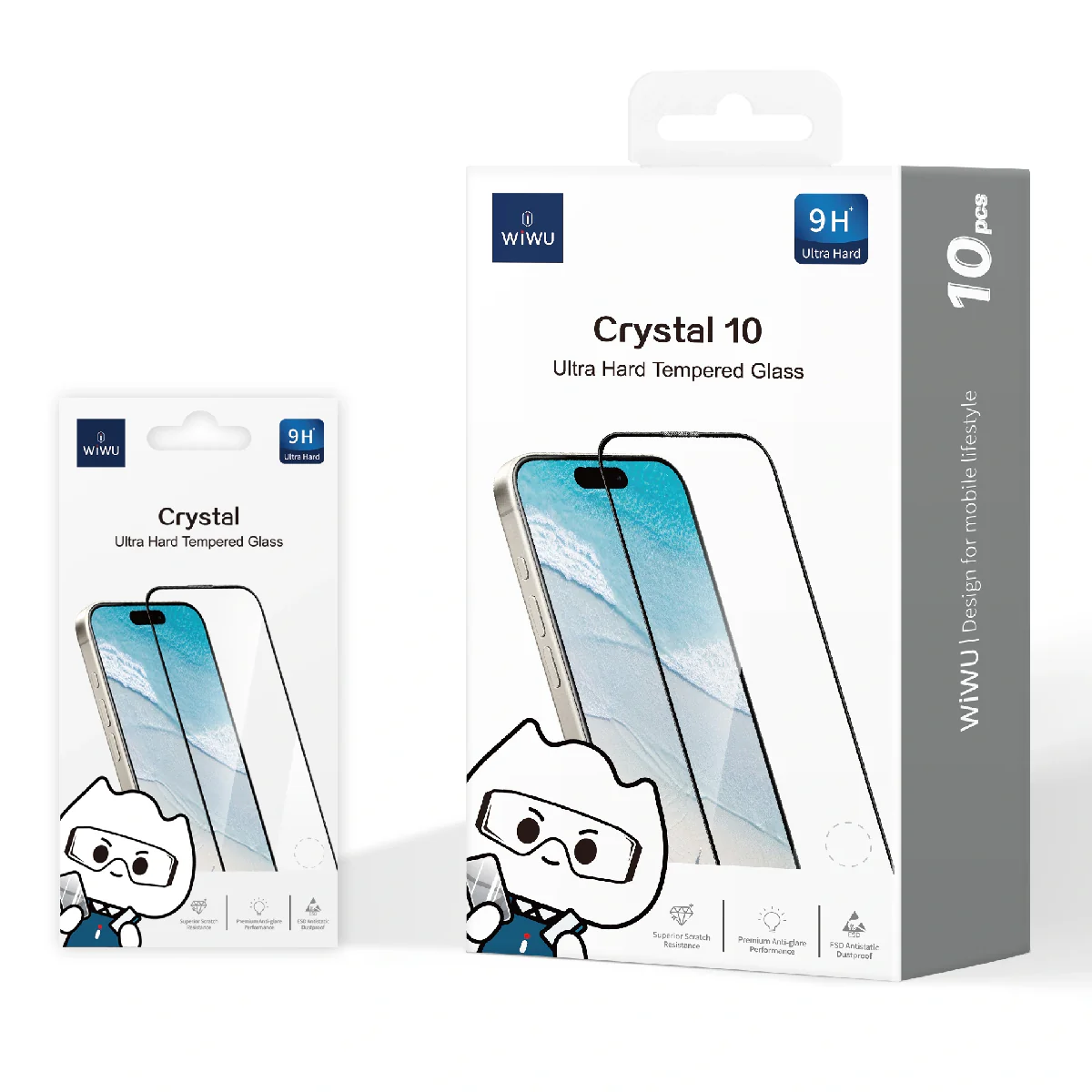 Wiwu iPrivacy For iPhone 15/16 (6.1") Ultra Hard Tempered Glass Screen Protector - Clear - Image 4