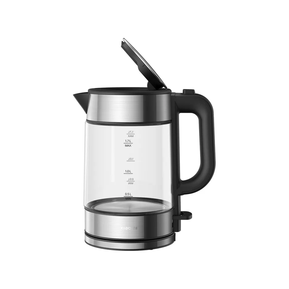 Xiaomi Electric Glass Kettle 1.7L, 2200W Power LED Light Display - Silver - Image 3