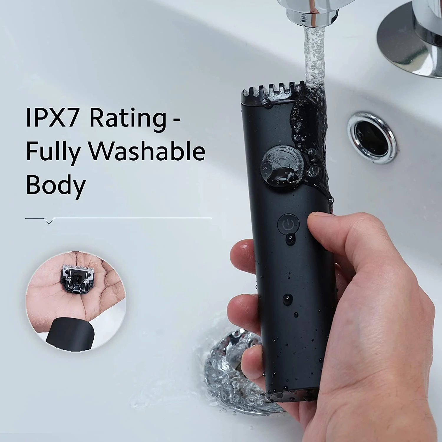 Xiaomi Grooming Kit Pro Waterproof Beard Trimmer & Electric Shaver – Black - Image 9